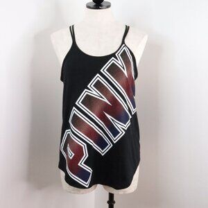 Victoria's Secret PINK Women's S Loose Fit Racerback Bold Logo Athletic Tank Top